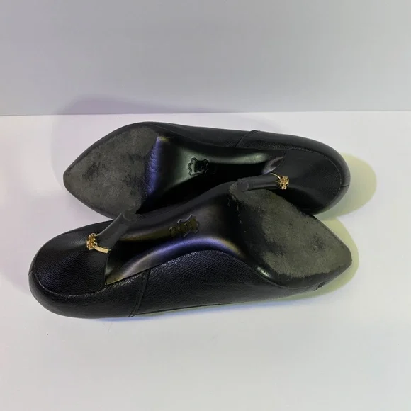 Tory Burch - Sleek Black Stiletto Heels with Pointed Toe - 9 - Picture 9 of 13